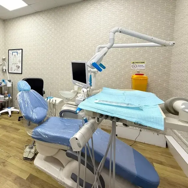 Modern dental chair at BriteMed orthodontic clinic in Dubai